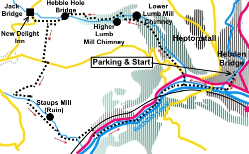 Walk from Hebden Bridge to Jack Bridge